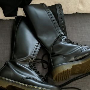 Tall lace up doc Martens